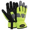 Viswerx Hi-Vis Mechanic Glove-Elastic Wrist & Open Cuff LG 127-11032